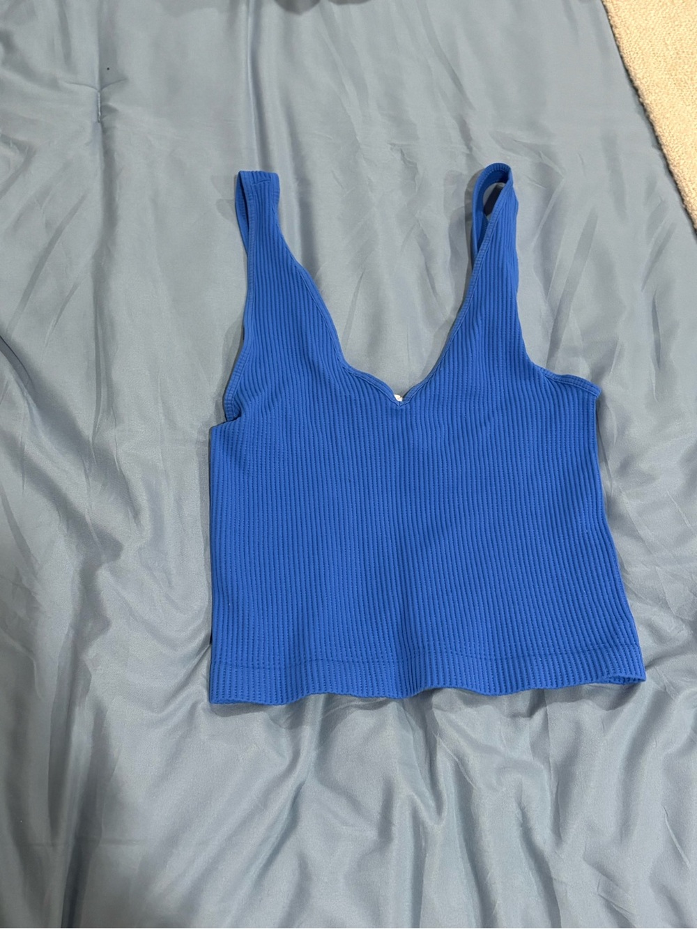 Nikibiki Cobalt Ribbed V-Neck Tank